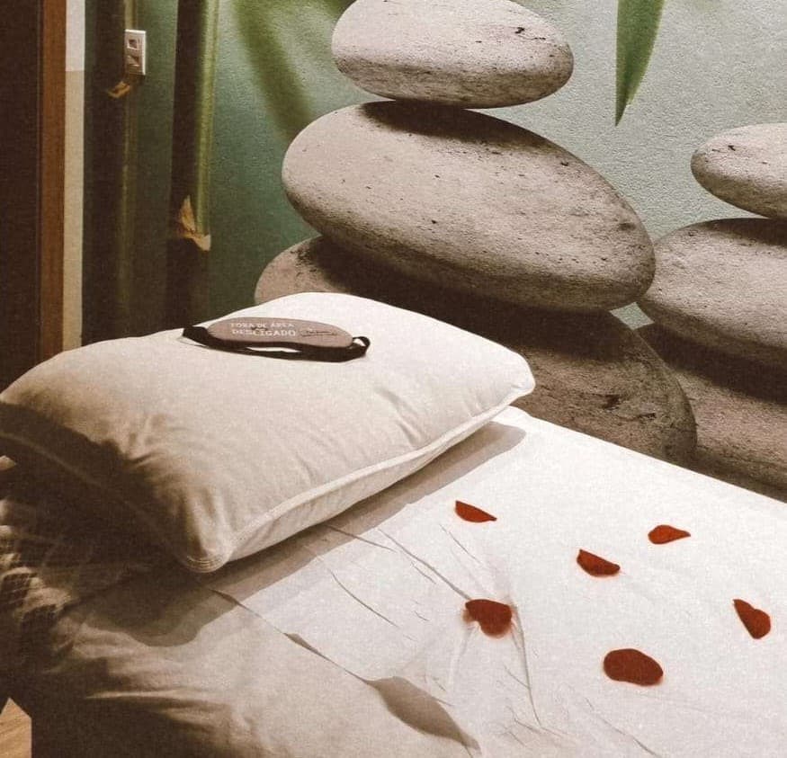 Sala de massoterapia e terapias holísticas